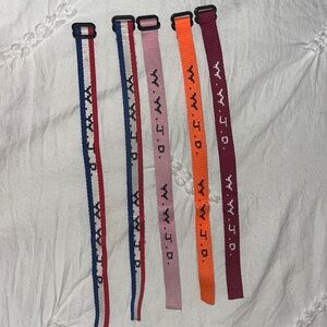 5 pack WWJD adjustable bracelets